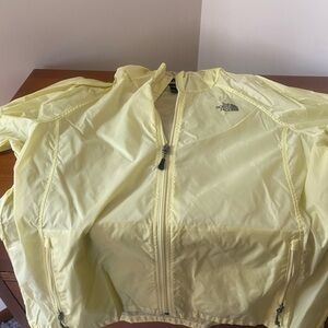 The North Face Light Yellow Rain Jacket